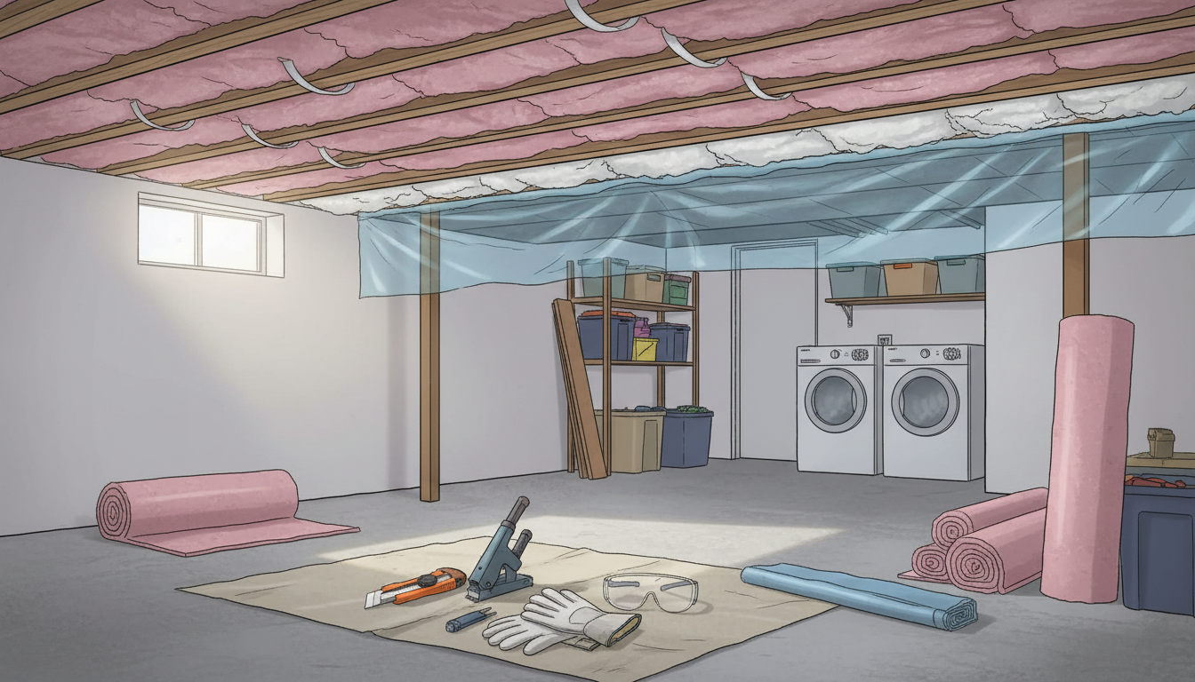 découvrez notre guide complet pour isoler le plafond de votre sous-sol et profitez d'un confort thermique optimal tout au long de l'année.