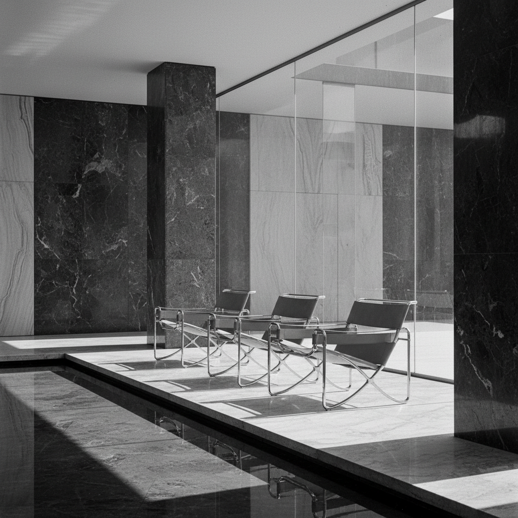 découvrez l'histoire fascinante de la chaise barcelona, un chef-d'œuvre conçu par ludwig mies van der rohe et knoll mr90, symbole d'élégance et d'innovation en design mobilier.