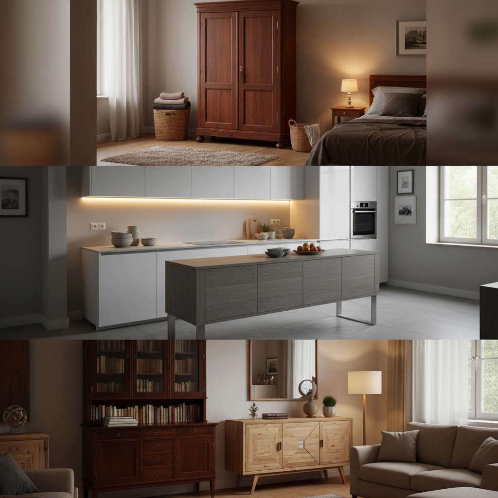 découvrez l’histoire fascinante des armoires et buffets, des meubles de rangement essentiels pour organiser et embellir la chambre, la cuisine et le salon avec style et praticité.