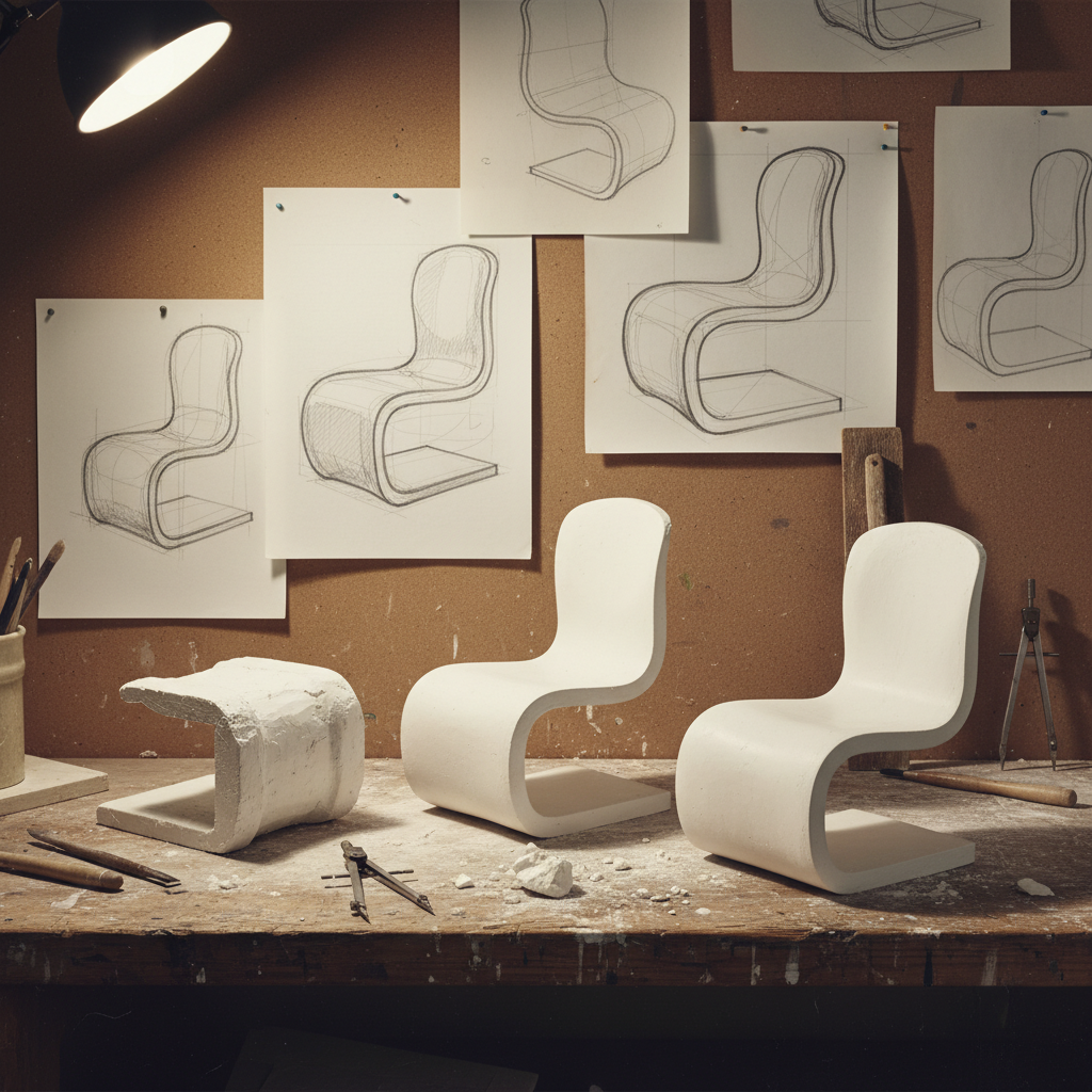 découvrez l'histoire fascinante de la chaise panton de verner panton, une icône du design intemporel, présentée par vitra. un voyage à travers son esthétique unique et son influence durable.