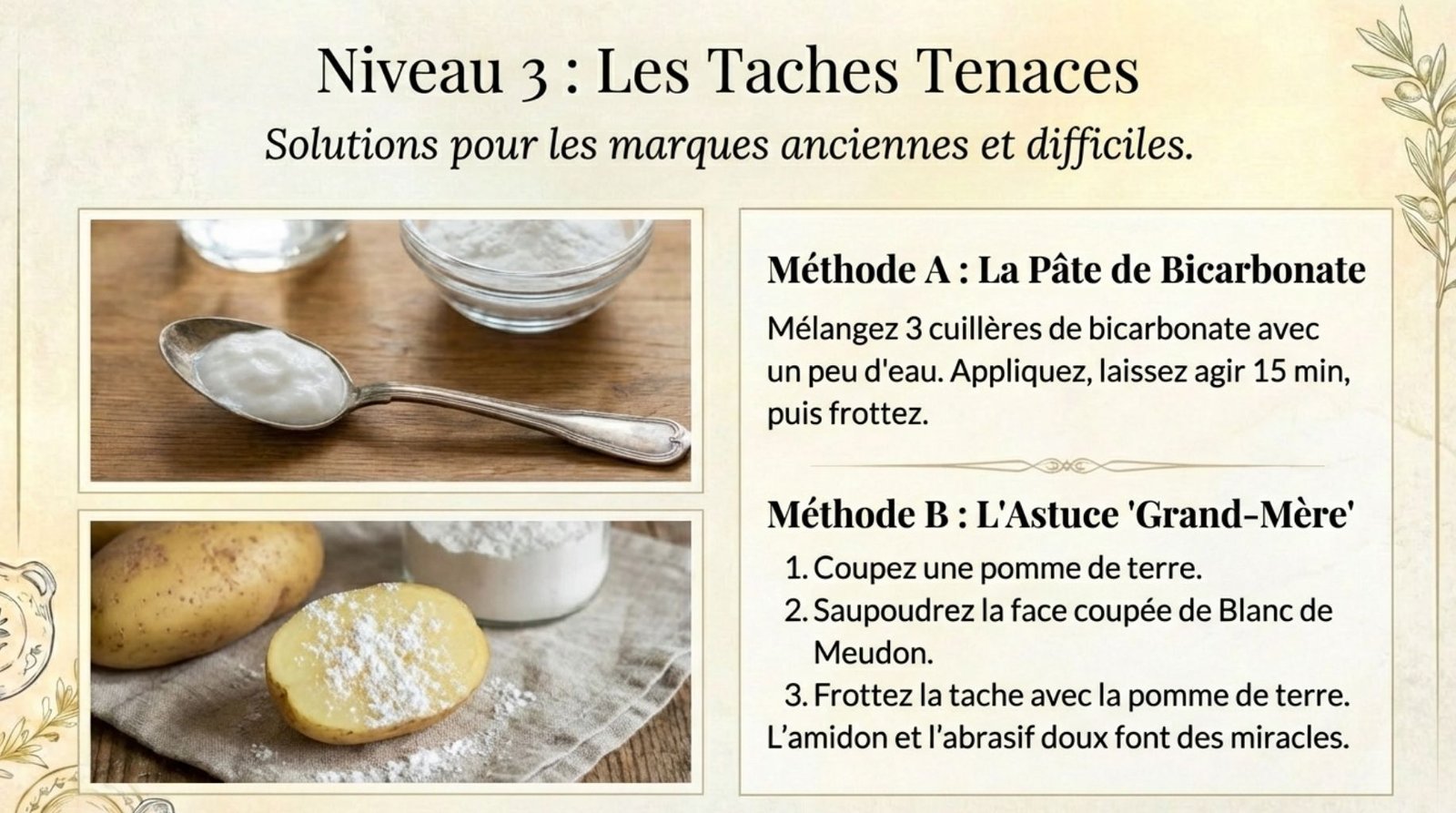 les taches tenaces