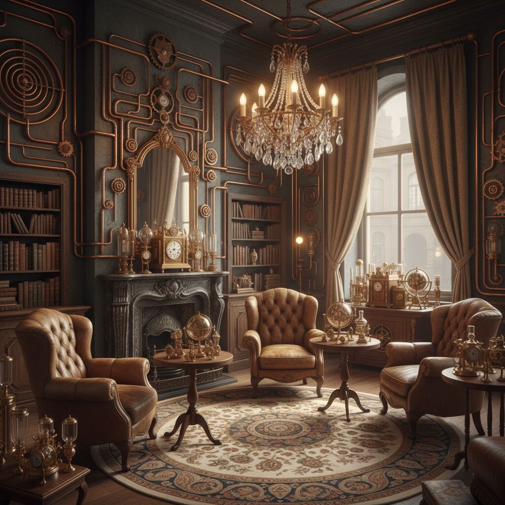 Découvrez 10 idées de décoration steampunk pour transformer votre intérieur en un espace rétro-futuriste alliant charme industriel et esthétique vintage.