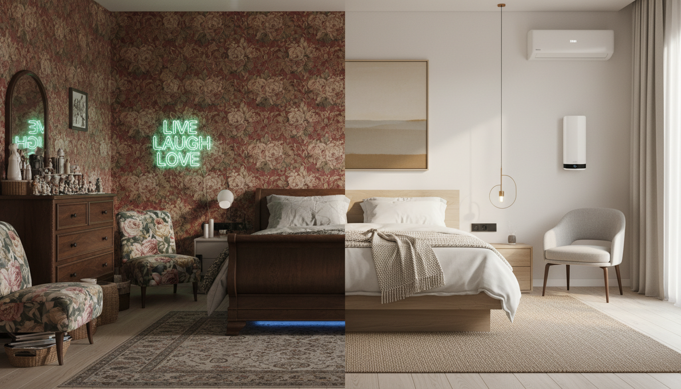 découvrez les 5 tendances déco pour votre chambre à coucher qui risquent de vous faire paraître démodé dès 2026, selon les experts. préparez votre intérieur en avance avec nos conseils incontournables.