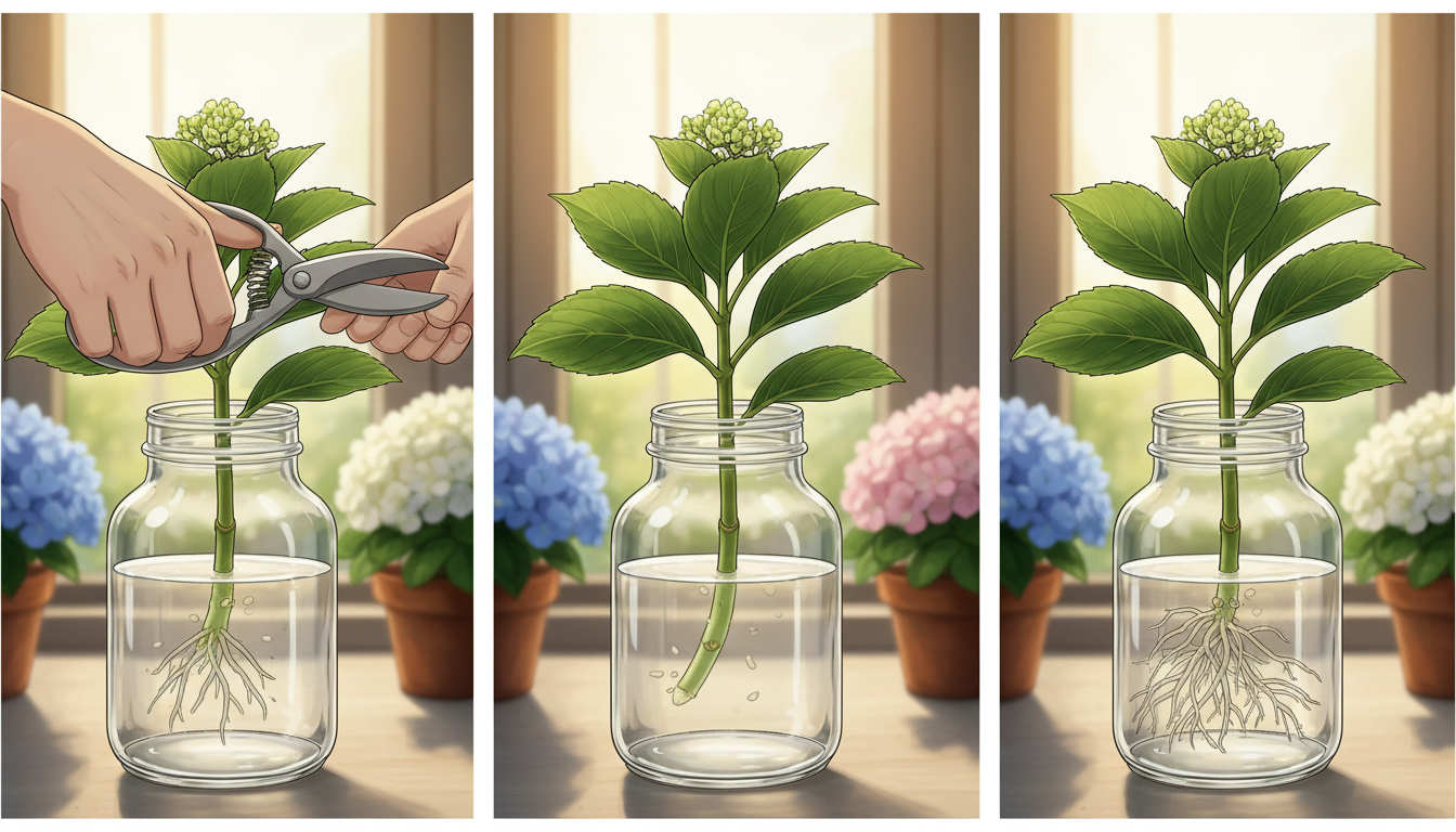 découvrez nos conseils simples et efficaces pour réussir la bouture d’un hortensia dans l’eau et embellir votre jardin en toute simplicité.