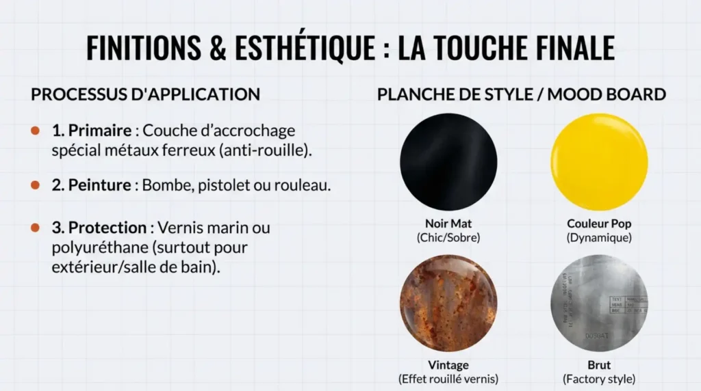 finitions et esthétique, la touche finale