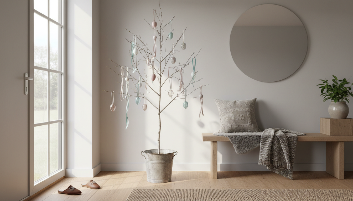 découvrez l'arbre printanier, l'alternative innovante au sapin de noël, pour une décoration intérieure fraîche et originale à l'occasion de pâques 2026.