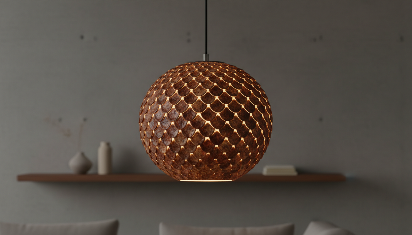 découvrez une lampe boule led à effet écailles marron, élégante et abordable à moins de 7 €. un éclairage original et économique à ne pas manquer pour illuminer votre intérieur.