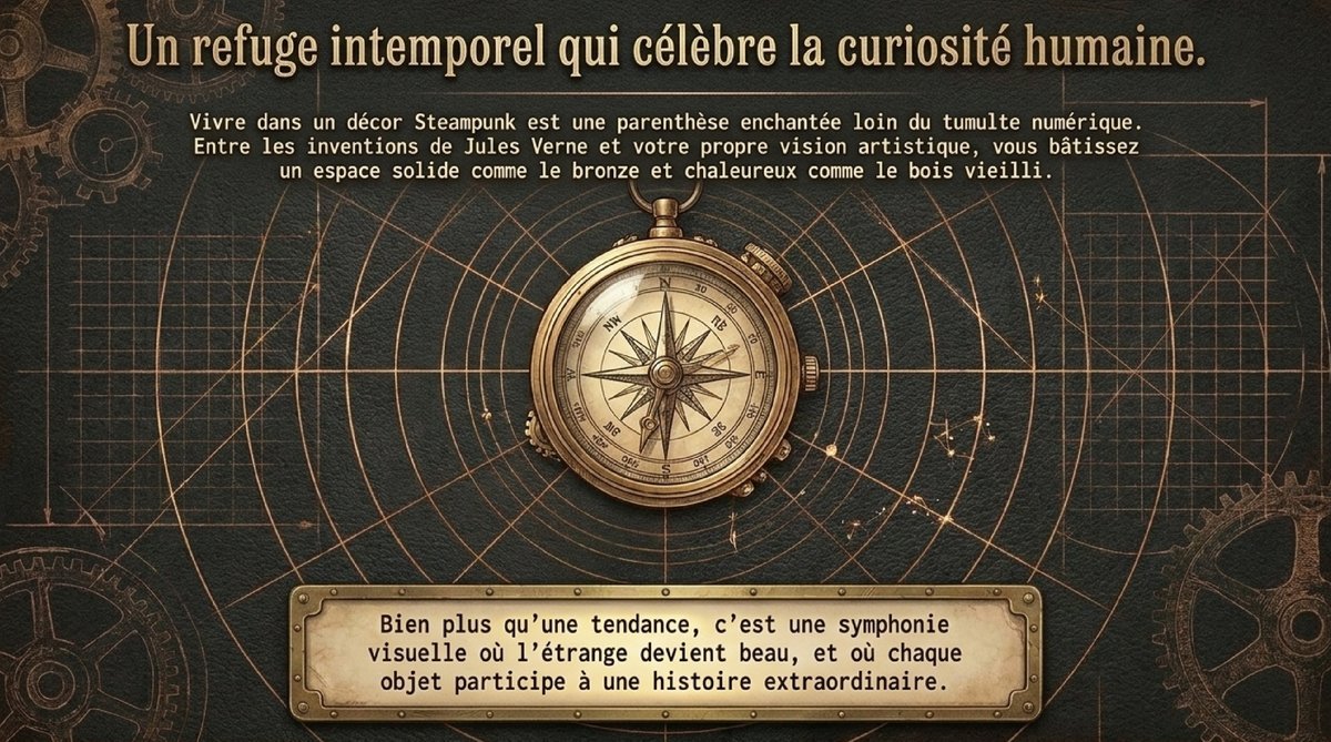 Intérieur steampunk : un refuge intemporel