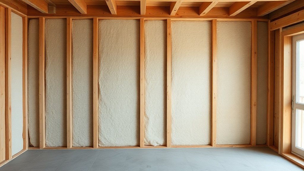 Pose d'un isolant mural intérieur sur un mur en parpaings