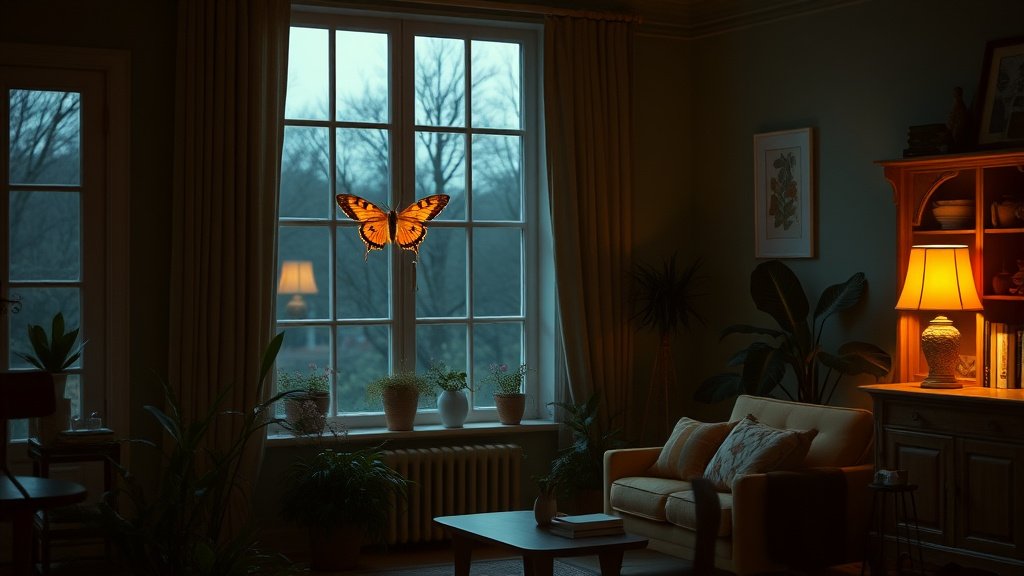 Papillon de nuit dans la maison : signification, identification et comment réagir