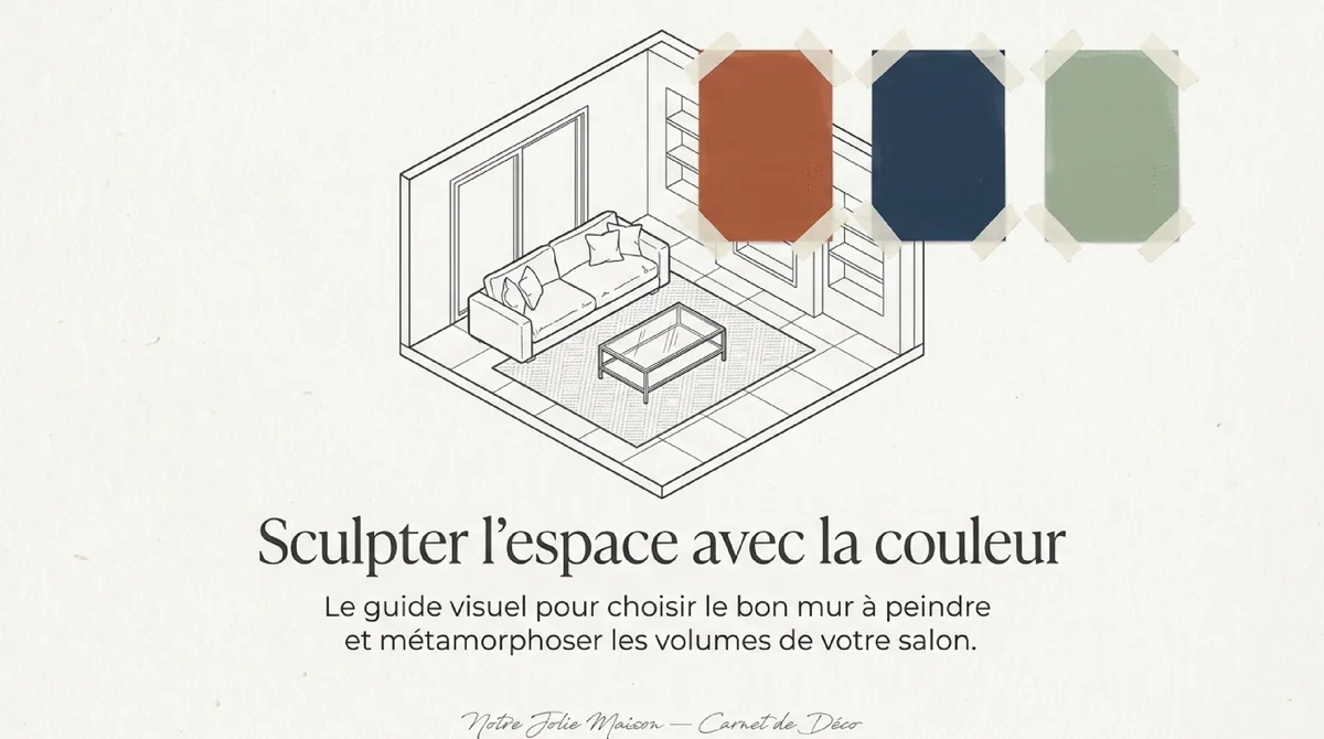 Infographie L'art de la perception : Comment agrandir visuellement votre salon grâce à la couleur ?