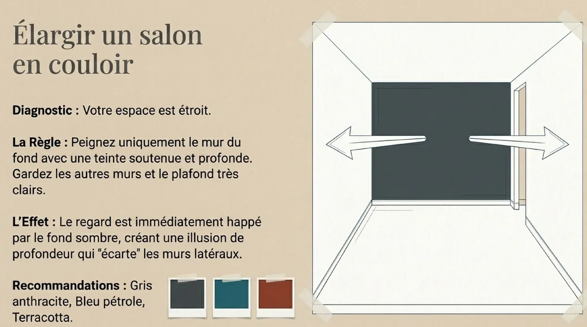 Infographie Harmonie et équilibre : Intégrer votre mur coloré à la décoration globale du salon