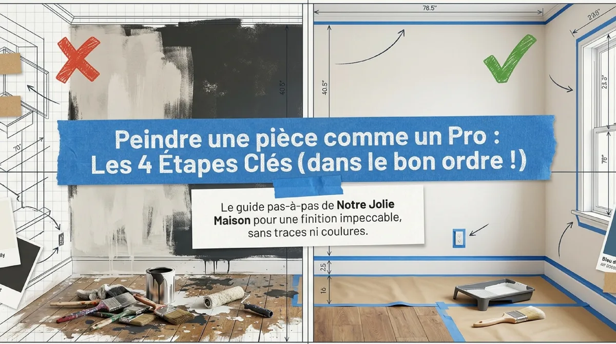 Infographie L'Importance Cruciale de l'Ordre pour Peindre une Pièce à la Perfection