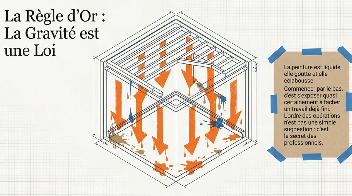 Infographie Étape 1 : La Préparation Méticuleuse de Votre Pièce – Clé d'une Finition Impeccable