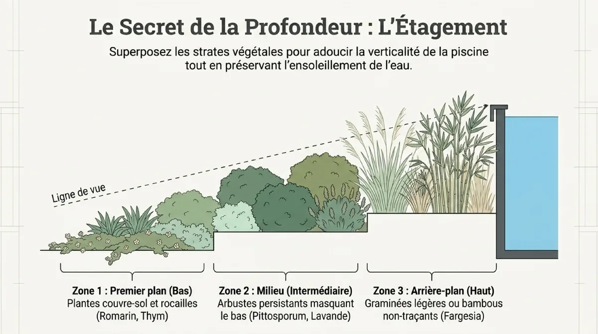 Infographie Au-Delà de l'Esthétique : Entretien Facilité et Sécurité Optimisée pour une Piscine Hors Sol Sublimée