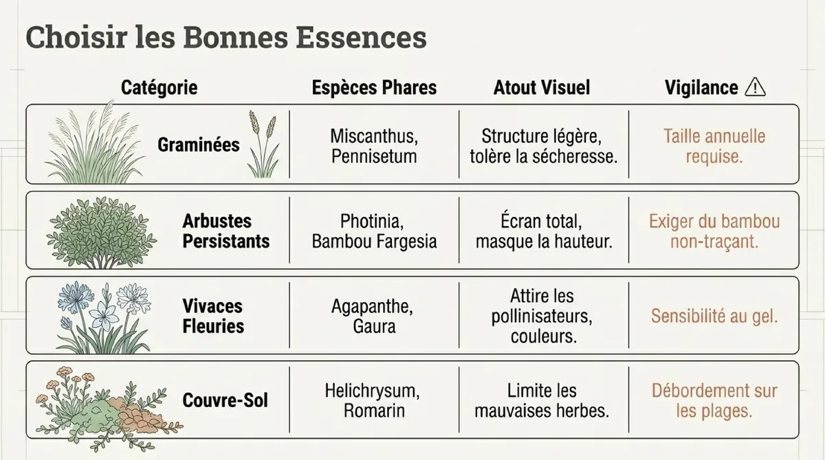 Infographie L'Art d'Intégrer sa Piscine Hors Sol : Les Clés d'un Aménagement Paysager Végétal Réussi