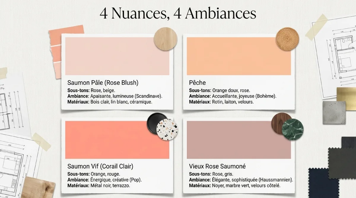 Infographie 3. Intégrer le rose saumon : 4 niveaux d'engagement