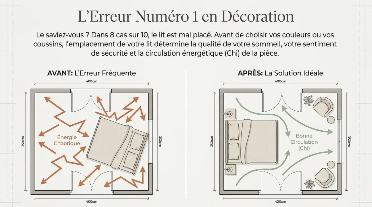 Infographie La Position de Force : Contrôler l'Espace Depuis Votre Lit