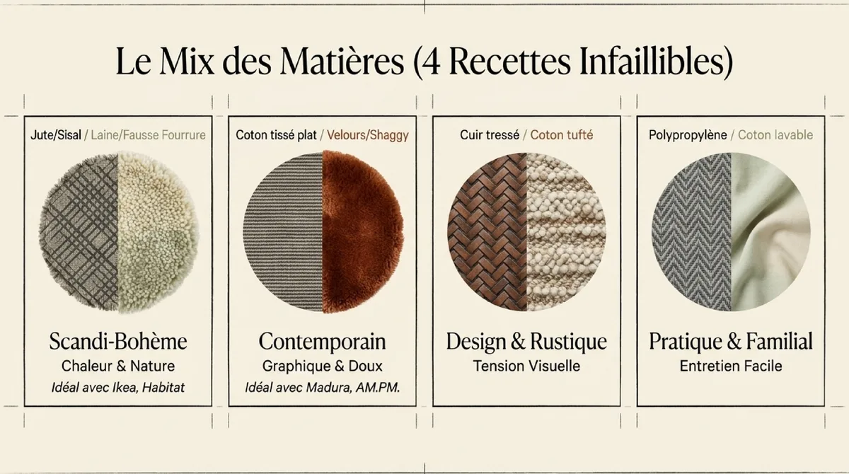 Infographie Guide pratique : réussir sa composition et mettre en scène ses tapis