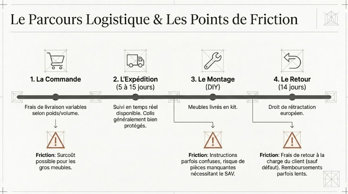 Infographie Comparaison avec d'autres enseignes d'ameublement