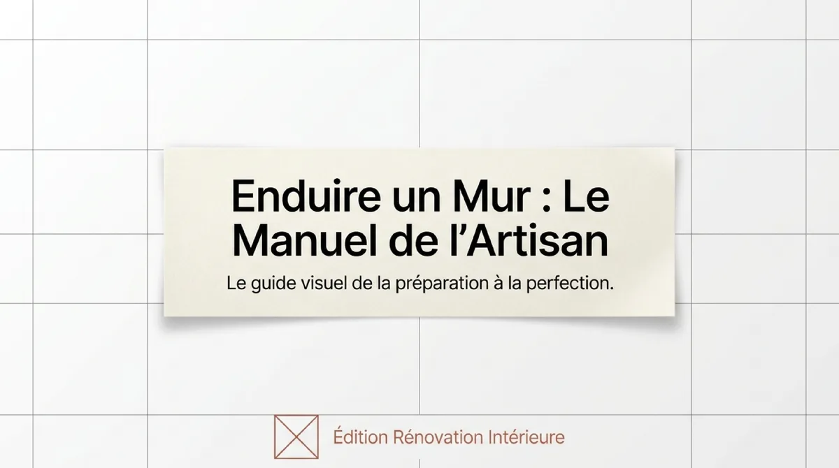 Infographie Qu'est-ce qu'enduire un mur ?