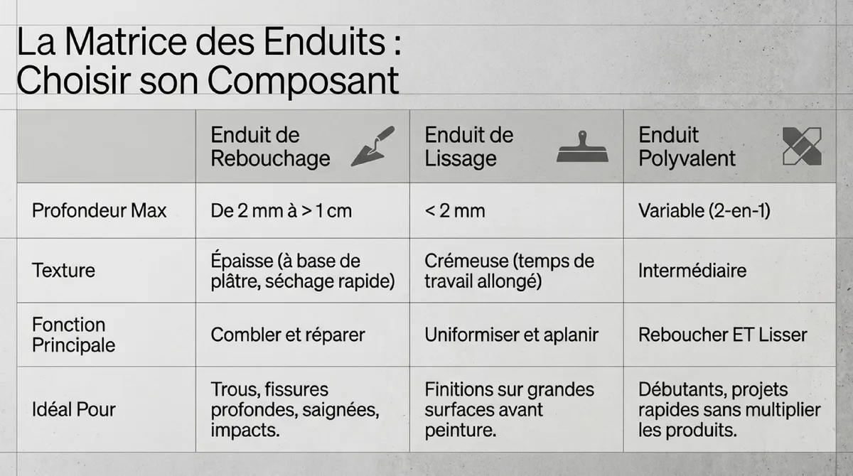 Infographie Le matériel nécessaire pour enduire un mur