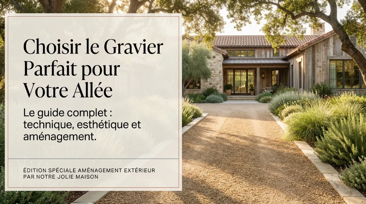 Infographie Identifier le type de gravier adapté à l'usage de votre allée