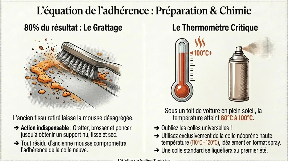 Infographie Entretien, durabilité et vie à bord : préserver votre tissu microfibre auto