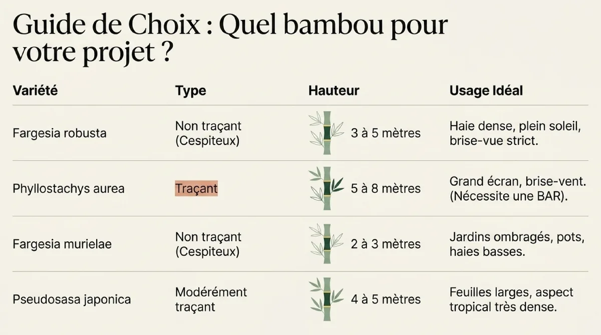 Infographie Pourquoi le bambou est le choix incontournable pour une barrière naturelle