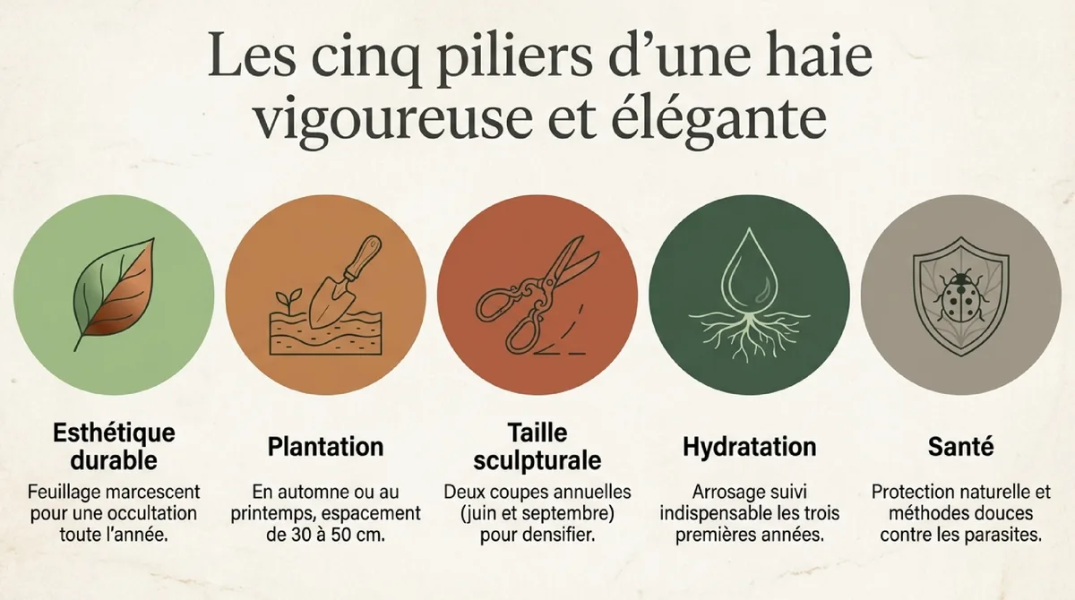 Infographie Réussir la plantation : les fondations d'une croissance vigoureuse