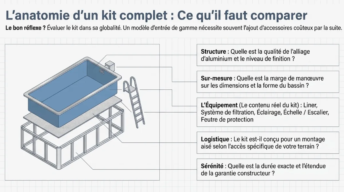 Infographie Pourquoi l’aluminium séduit autant pour une piscine enterrée