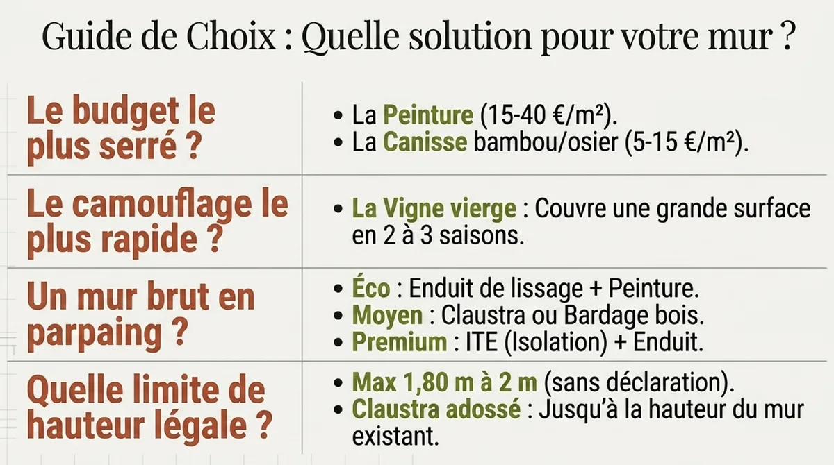 Infographie Astuce 1 : Peindre la façade — la solution rapide et économique