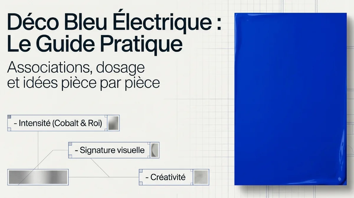 Infographie 1. Le bleu électrique : la couleur qui électrise votre intérieur