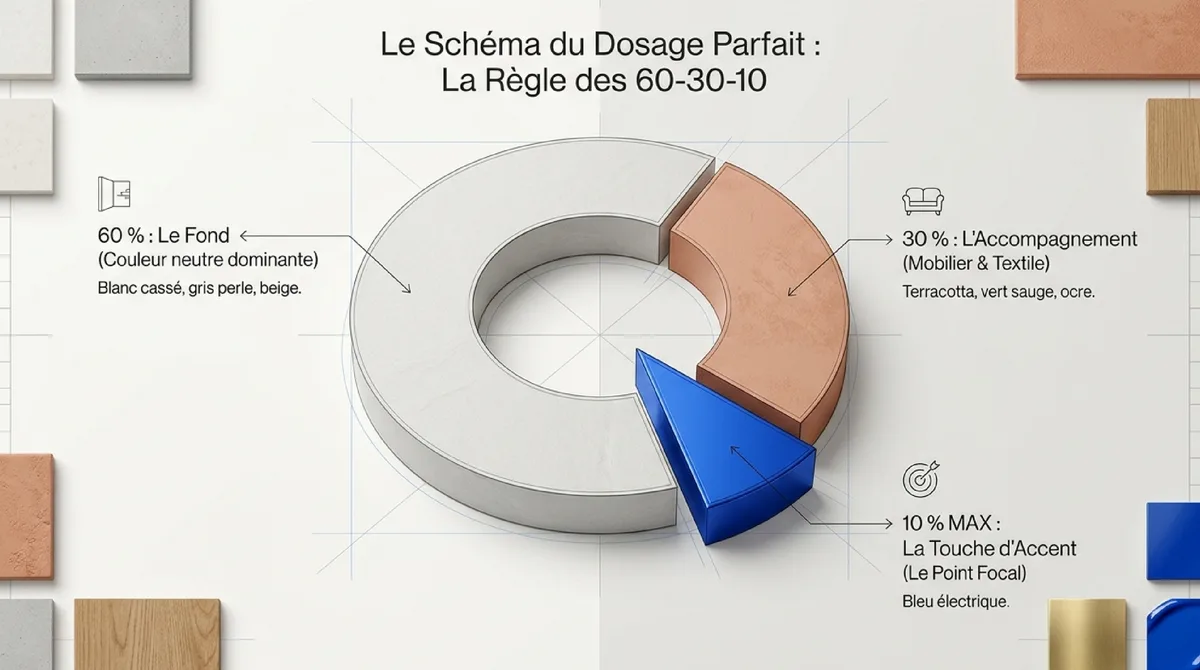 Infographie 2. L'art du dosage : intégrer le bleu électrique avec justesse
