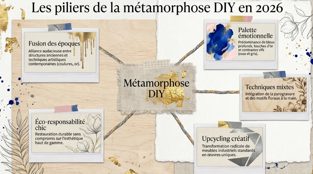 Infographie Réinterprétation Audacieuse : Quand le Baroque et le Rococo Passent au Post-Moderne