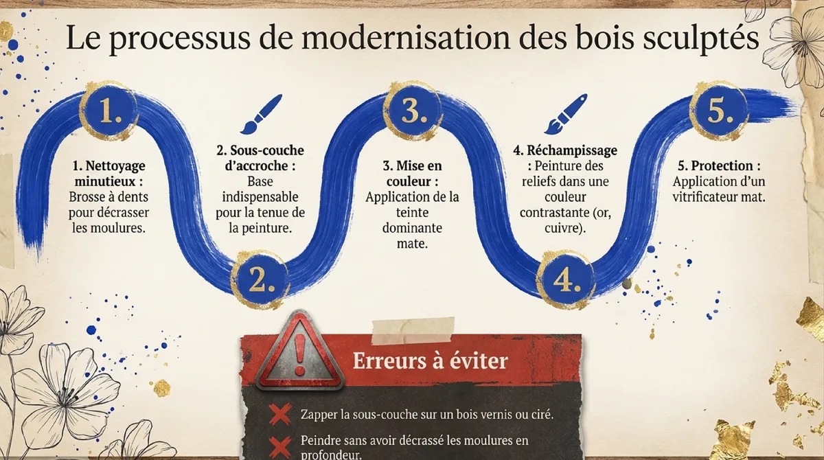 Infographie Du Standard à l'Exceptionnel : Pyrogravure et Hacks de Meubles Industriels
