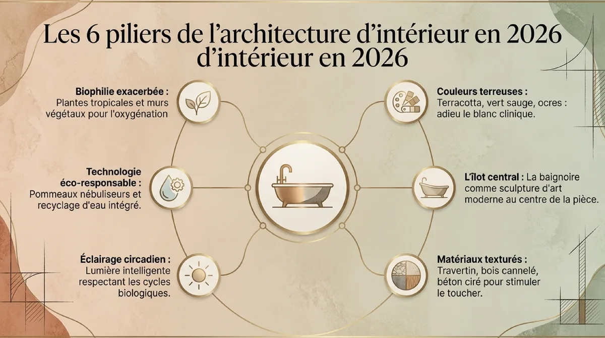 Infographie Couleurs et matières : Le retour à la terre et l'audace des textures