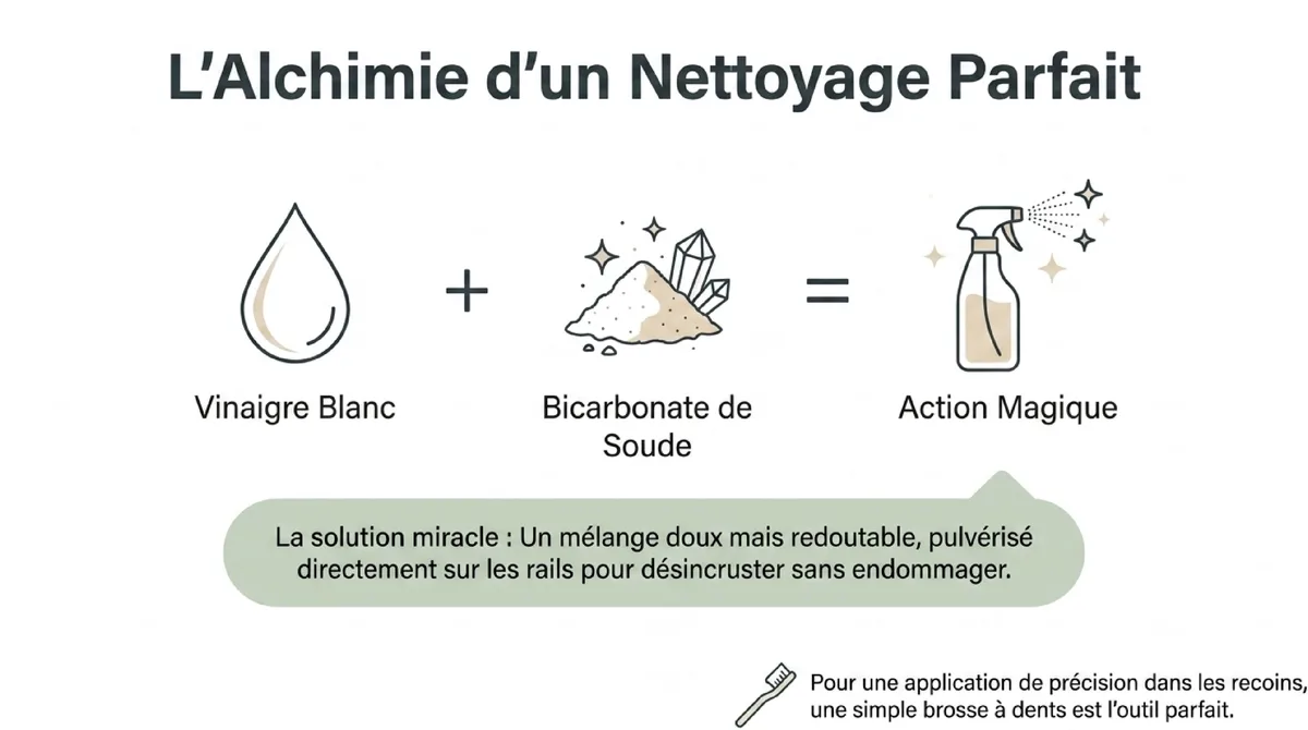 Infographie Ma méthode en 4 étapes pour des rails impeccables 🧽