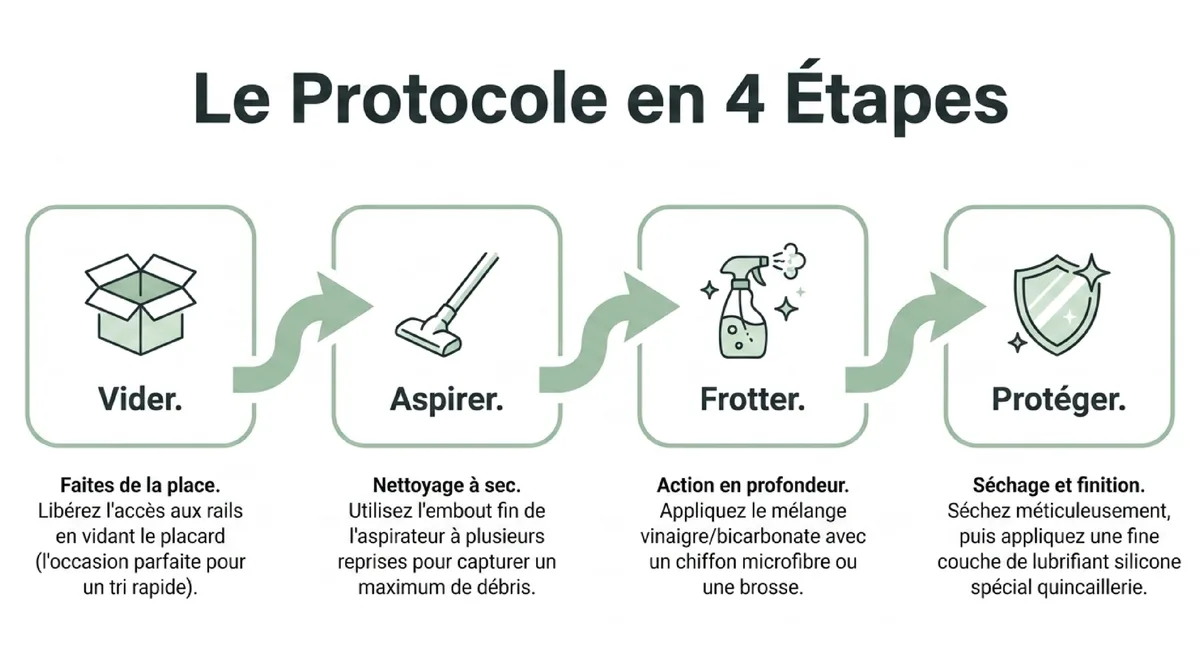 Infographie Mon calendrier d'entretien pour des placards toujours fonctionnels đź“…