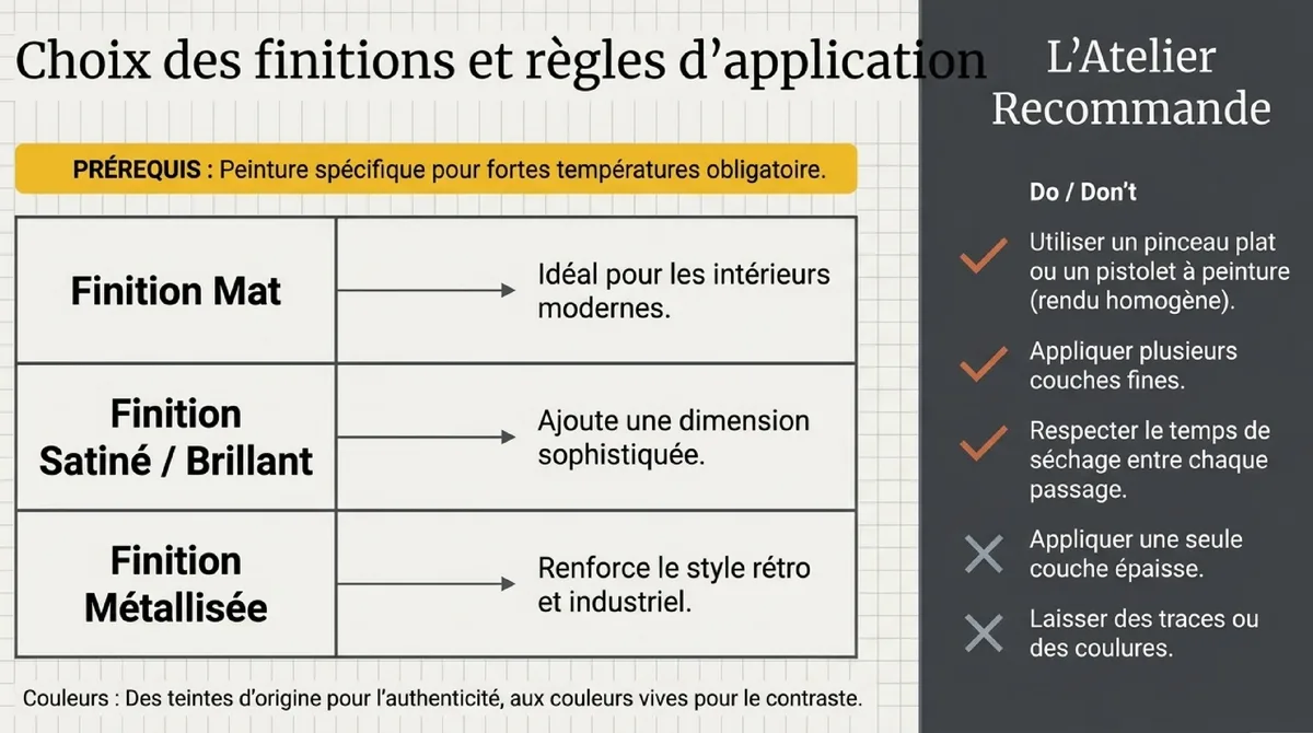 Infographie Comment réussir le relooking d’un radiateur en fonte?
