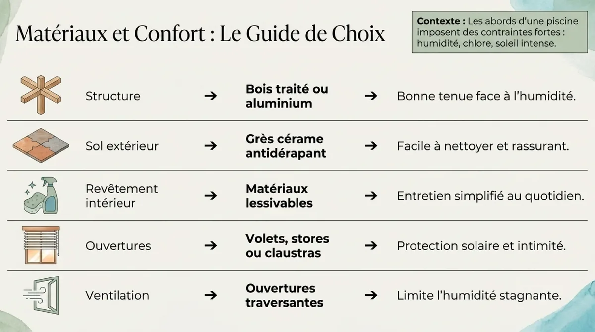 Infographie Matériaux, sol et confort : les bons choix pour durer