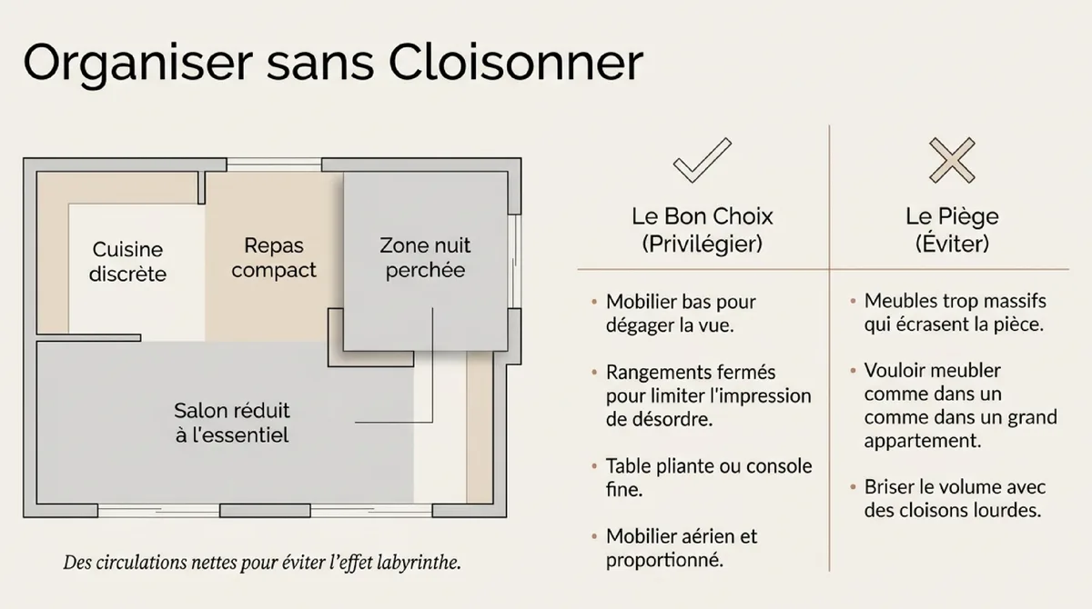 Infographie Les clés d’un aménagement réussi dans 24 m²