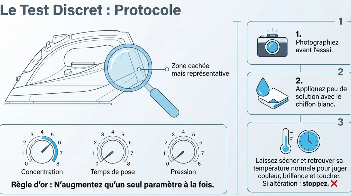 Infographie Comment réaliser un test discret qui donne une réponse fiable