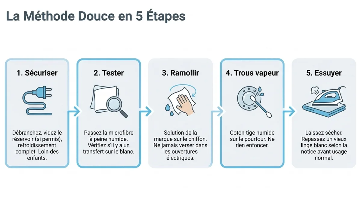 Infographie La méthode rapide en 5 étapes