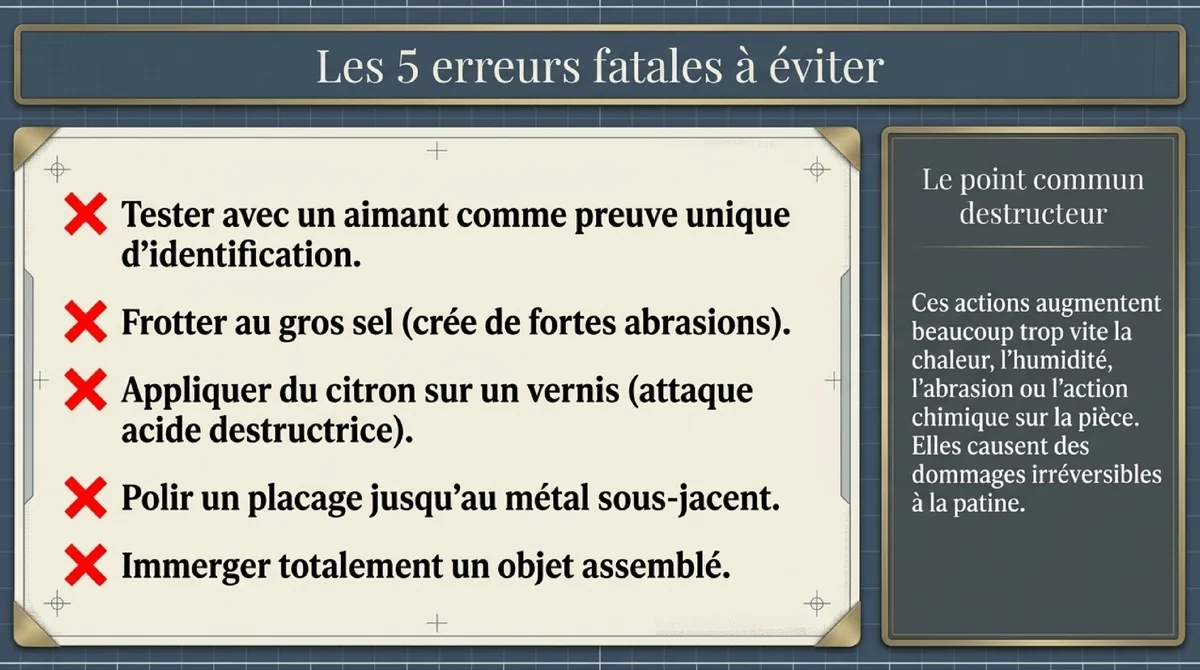 Infographie Les erreurs à éviter