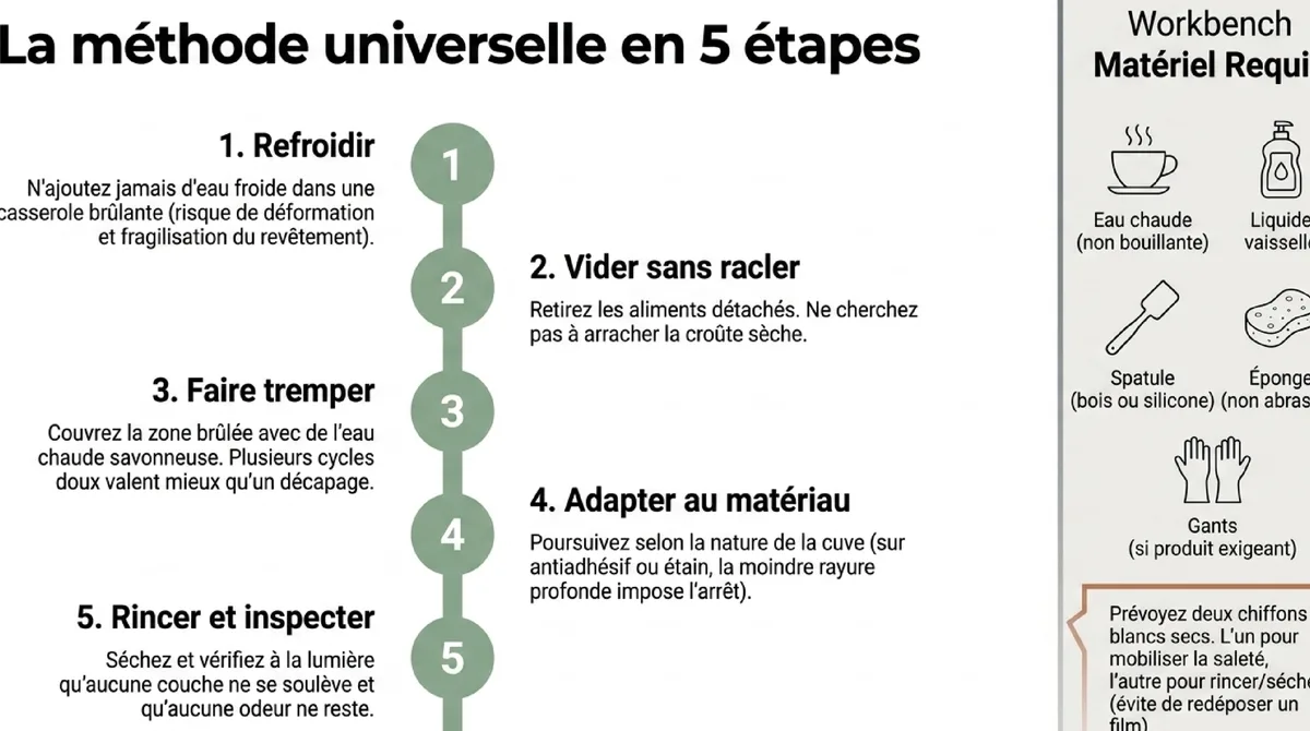 Infographie La méthode rapide en 5 étapes