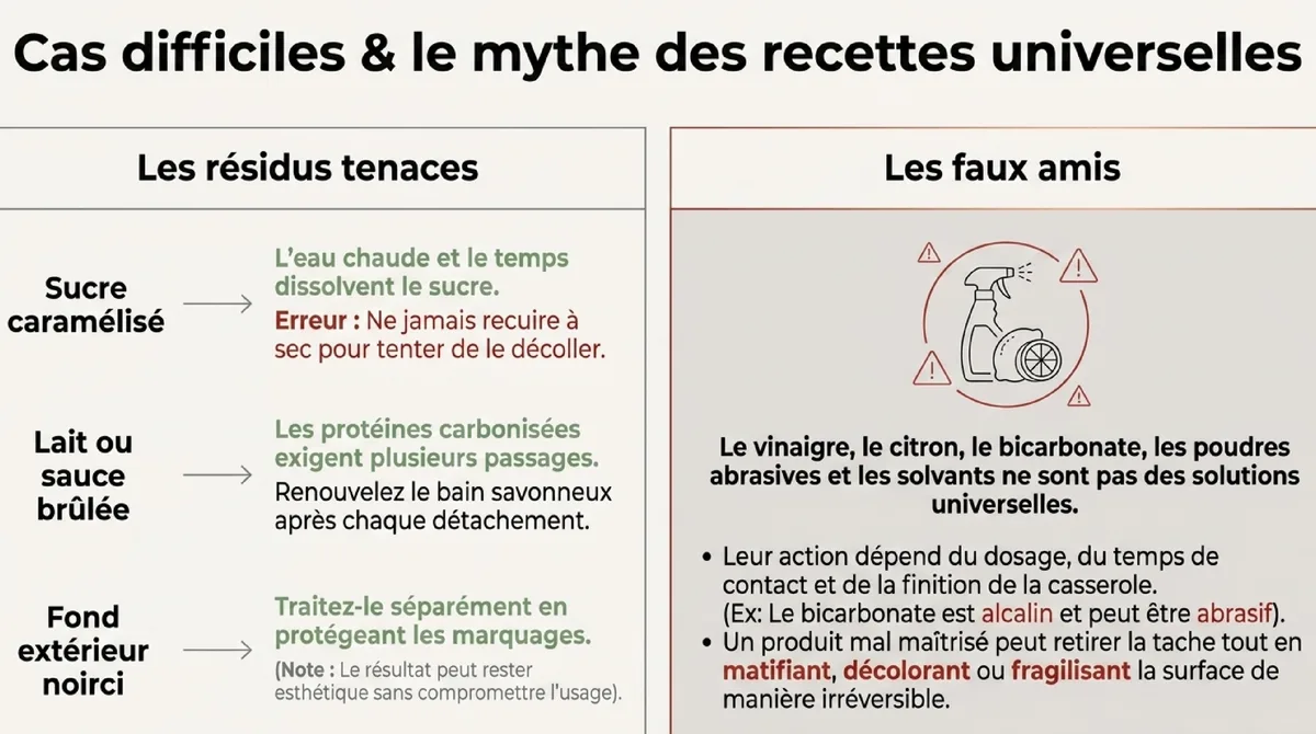 Infographie Adapter le nettoyage aux cas difficiles
