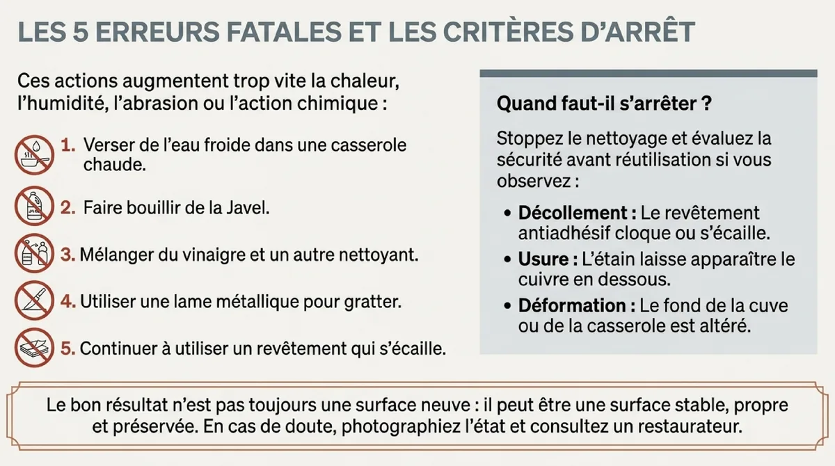 Infographie Les erreurs à éviter