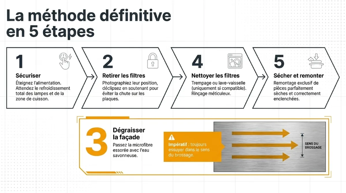 Infographie La méthode rapide en 5 étapes