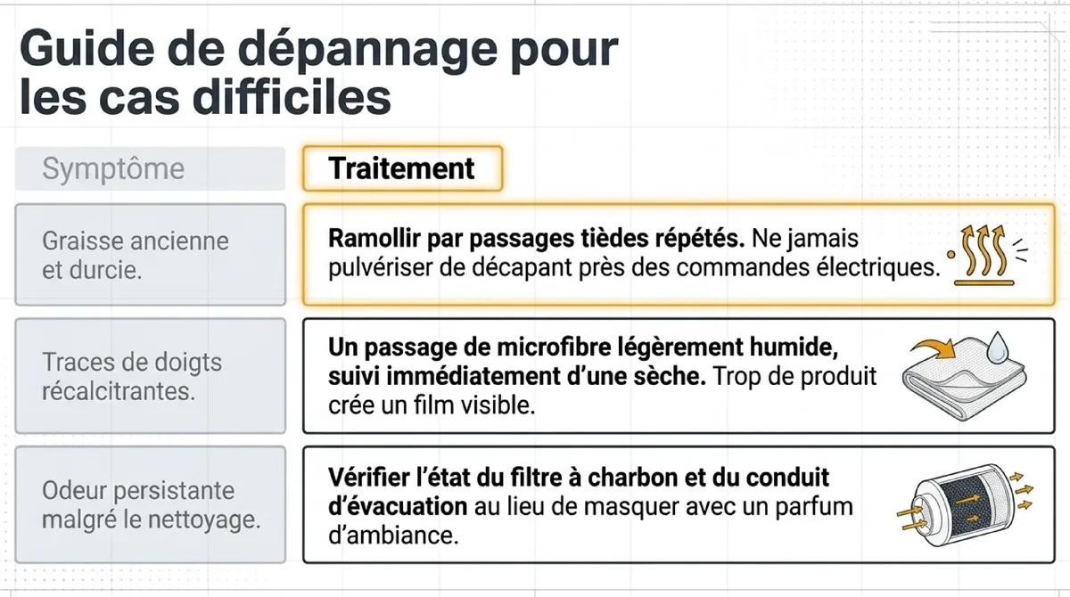 Infographie Adapter le nettoyage aux cas difficiles